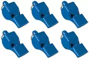 Fox 40 Classic Safety 3-Chamber Pealess Whistle, Blue (6-Pack)