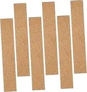 BIUDECO 6pcs Cork Batten Strips Frameless Memo Board Strips Natural Cork Strip for Wall Office Home