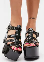 [Lamoda] Noir Forgiveness Platform Sandals