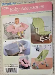 Simplicity Pattern 4636 Baby Accessories Sewing Craft Project (H)