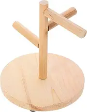 HOMOBABE Tabletop Parrot Stand Stable Base Bird Training Rack for Desktop Easy to Assemble Indoor Bird Cage Accessory for Exercise and Play