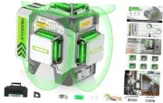 HueparPro Laser Level Self Leveling 3x360° 3D Green 3 x 360° Green Laser Level
