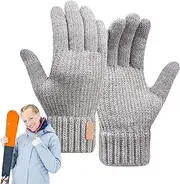 [Generisch] Touchscreen Winter Gloves, Men's Winter Gloves, Touchscreen Double Layer Winter Gloves, Cycling Gloves, Waterproof, Windproof, Versatile, Warm Hands, Warm Gloves for Driving, Wa