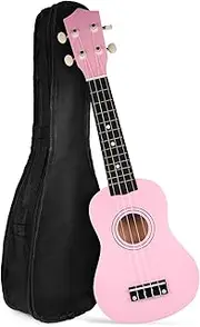 BESTonZON 21 Inch Soprano Ukulele Set for Beginners Kids Adults Hawaiian Ukulele with Concert Bag Basswood Body Smooth Strings Perfect Present