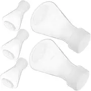 OKUMEYR 5pcs Flask Chemistry Glassware Laboratory Glassware Beaker Experiment Glassware Chemistry Erlenmeyer Chemistry Lab Stoppers Experiment Container Plastic Transparent