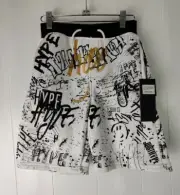 Encrypted Boys Size 14 / 16 Black & White Foil Hype Shorts NWT