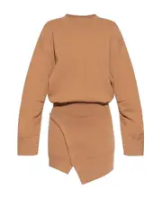 The Attico Drop Shoulder Asymmetric Mini Dress IT38 Pink