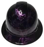 Hard Hat Ridgeline Hydro dipped Full Brim Custom Purple Kandy Lightning