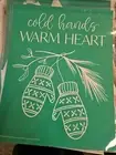 Chalk Couture Transfer/Stencil-Size B New Reusable Cold Hands Warm Heart Mitten