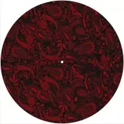 Slipmat Scratch Pad Felt for any 12" Turntable LP DJ Record Player PAISLEY BK-RD