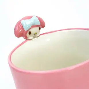 【震撼精品百貨】My Melody 美樂蒂~日本三麗鷗Sanrio 美樂蒂陶瓷馬克杯260ml-杯緣趴趴*27390