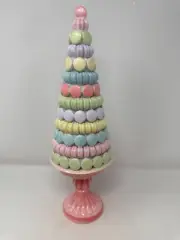 Pastel Pink multicolored Macaron Candyland Tree, Macaron Tree, 16.5” NEW