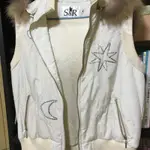 羽絨背心 白色 背心 專櫃 莎蕾服飾