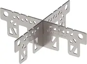 EVERNEW 696951 Titanium Alcohol Stove Cross Stand, Silver