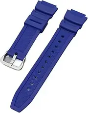 [BABCPMPGK] 18mm Black Silicone Strap Fit For Casio AE-1000w AQ-S810W SGW-400H SGW-300H Rubber Watchband Pin Buckle Strap Watch Wrist Bracelet