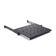 LDR Sliding 1U Shelf Recommended for 450mm to 600mm Deep Server Racks, Suppor...