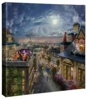 Thomas Kinkade Studios Disney's Aristocats 14 x 14 Canvas Wrap