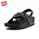 【FitFlop】LULU CRYSTAL FEATHER BACK-STRAP SANDALS 水鑽後帶涼鞋-女(黑色