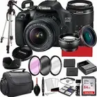 Canon EOS 2000D (Rebel T7) DSLR Camera with 18-55mm f/3.5-5.6 Zoom Lens, 64GB...