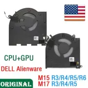 OEM A Pair CPU + GPU Cooling Fan For DELL Alienware M15 M17 R3 R4 R5 R6 Laptop