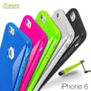 S Curve Gel Case For iPhone 6 5 5c 5s + SG + Stylus TPU Skin Soft Jelly Cover
