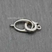 Sterling Silver Hook & Eye Clasp for Bracelet Necklace A5288