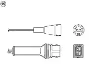 NTK Oxygen Sensor OZA721-EE17 fits Alfa Romeo 33 905 1.5 (905.A2G) 1.7 (905A2A)