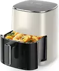 6QT Air Fryer with Window, Square Airfryer Oven 12-In-1 for Family, 400°F Rapid