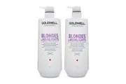 Goldwell Dualsenses Blondes & Highlights Anti-Yellow Shampoo & Conditioner 1 Litre Duo