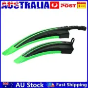2pcs MTB Bike Mudguard Wings Set Cycling Bicycle Front Rear Fenders (Green) AU
