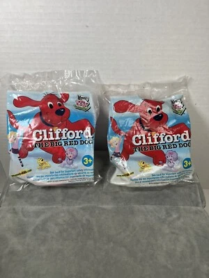 2 Wendy's Clifford The Big Red Dog Crazy Eights Card Game Sealed 2004 Meal NIP
