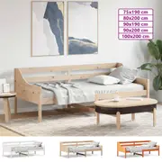 Day Bed Single Sofa Couch Bed Frame Bedroom Living Room Solid Wood Pine vidaXL