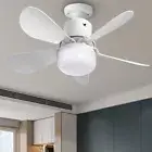 Ceiling Fan Light with Remote Light Bulb Fan Timing Wireless Fan for Home Office