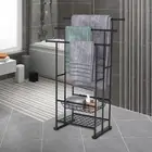 Floor Standing Towel Rack Storage Rack Organizer 40.6" Tall for Bath & Hand