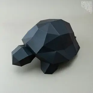問創設計 DIY手作3D紙模型 禮物 擺飾 小動物系列 - 小烏龜 (4色可選)