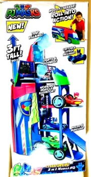 PJ Masks 2 in 1 Mobile HQ, Transforming 3' tall Playset Ages 3+Toy Gift