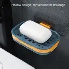 Soap Dish Detachable Quick Drainage Double Layer Drawer Non-slip Soap Holder