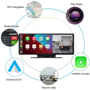 10.26In Touch Screen Car Wireless Apple Carplay Front & Rear Lens 2K Dash Camera