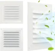 2 Pcs Gable Vent Aluminum Alloy Wall Vents Shed Attic Vent with Screen