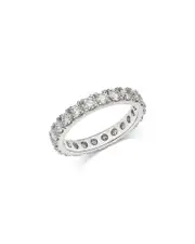 Bloomingdale's Fine Collection Diamond Certified Eternity Band in 14K White Gold, 2.0 tcw