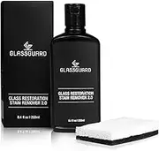 GLASSGUARD Glass Restoration Stain Remover to Clean Shower Doors | Glass Cleaner for Hard Water Stains, Water Spot, Soap Scum & Limescale | 250ML