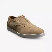 Allen Edmonds Strand 4323 Oxford Men's US 7.5 Beige Suede Dress Sneaker KHD907
