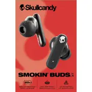 Skullcandy Smokin' Buds XT Wireless in-Ear Earbuds Midnight Smoke NEW
