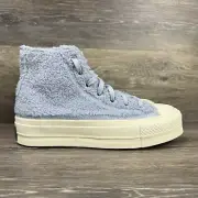 Converse All Star Platform Sherpa Women’s Trainers Size 7.5 Hi Tops Cozy Blue