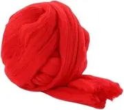 Nvzi-b Merino Wool Roving 2.2 lb for Spinning | Soft Chunky Jumbo Yarn for Arm Knitting Blanket ，Felting Core, Carded Stuffing，Red