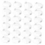24PCS 35MM/1.38Inch Hinge Hole Cover Plate White Plastic Concealed Hinge Hole