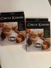Charcoal Companion Grill Circle Kabob Skewers TWO Set of FOUR New In Box