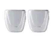 Maxwell & Williams Blend Double Wall Espresso Coffee Cup 80ML Set of 2 GB