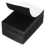 20 Pack Hook and Loop Strips Rectangle Tape Double Sided 4" x 6", Black