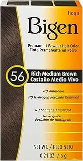 Bigen Permanent Powder Hair Color, Rich Medium Brown, .21 Ounce